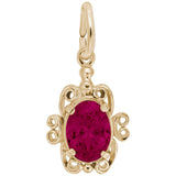 Rembrandt Charms - Filigree July Stone Charm - 4764-007 Rembrandt Charms Charm Birmingham Jewelry 