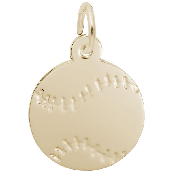 Rembrandt Charms - Flat Baseball Charm - 7788 Rembrandt Charms Charm Birmingham Jewelry 