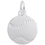 Rembrandt Charms - Flat Baseball Charm - 7788 Rembrandt Charms Charm Birmingham Jewelry 