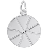 Rembrandt Charms - Flat Basketball Charm - 7786 Rembrandt Charms Charm Birmingham Jewelry 