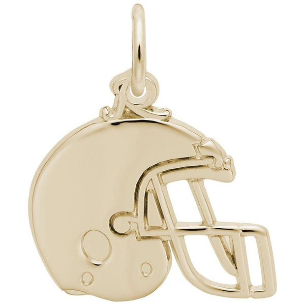 Rembrandt Charms - Flat Football Helmet Charm - 8265 Rembrandt Charms Charm Birmingham Jewelry 