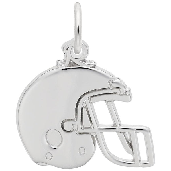 Rembrandt Charms - Flat Football Helmet Charm - 8265 Rembrandt Charms Charm Birmingham Jewelry 