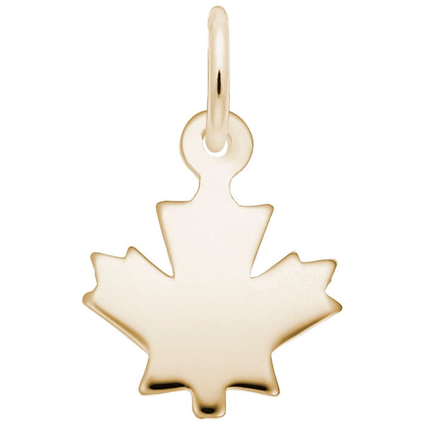 Rembrandt Charms - Flat Maple Leaf Accent Charm – 5737 Rembrandt Charms Charm Birmingham Jewelry 