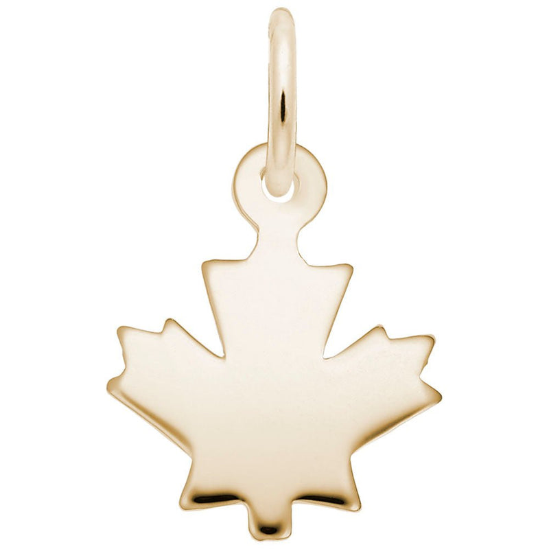 Rembrandt Charms - Flat Maple Leaf Accent Charm – 5737 Rembrandt Charms Charm Birmingham Jewelry 