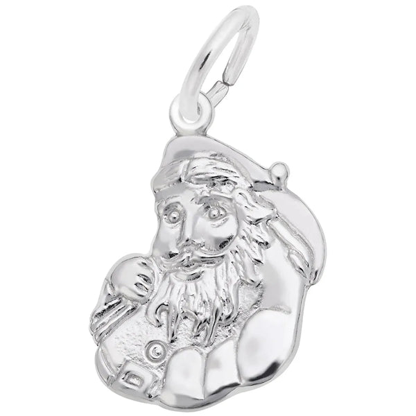 Rembrandt Charms - Flat Santa Charm - 4486 Rembrandt Charms Charm Birmingham Jewelry 