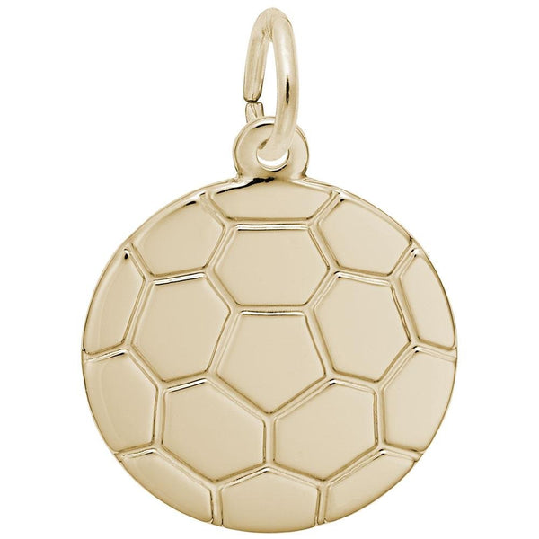 Rembrandt Charms - Flat Soccer Ball Charm - 5385 Rembrandt Charms Charm Birmingham Jewelry 