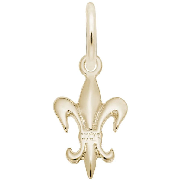 Rembrandt Charms - Fleur de Lis Accent Charm - 125 Rembrandt Charms Charm Birmingham Jewelry 