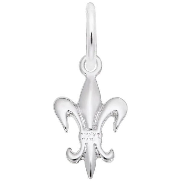 Rembrandt Charms - Fleur de Lis Accent Charm - 125 Rembrandt Charms Charm Birmingham Jewelry 