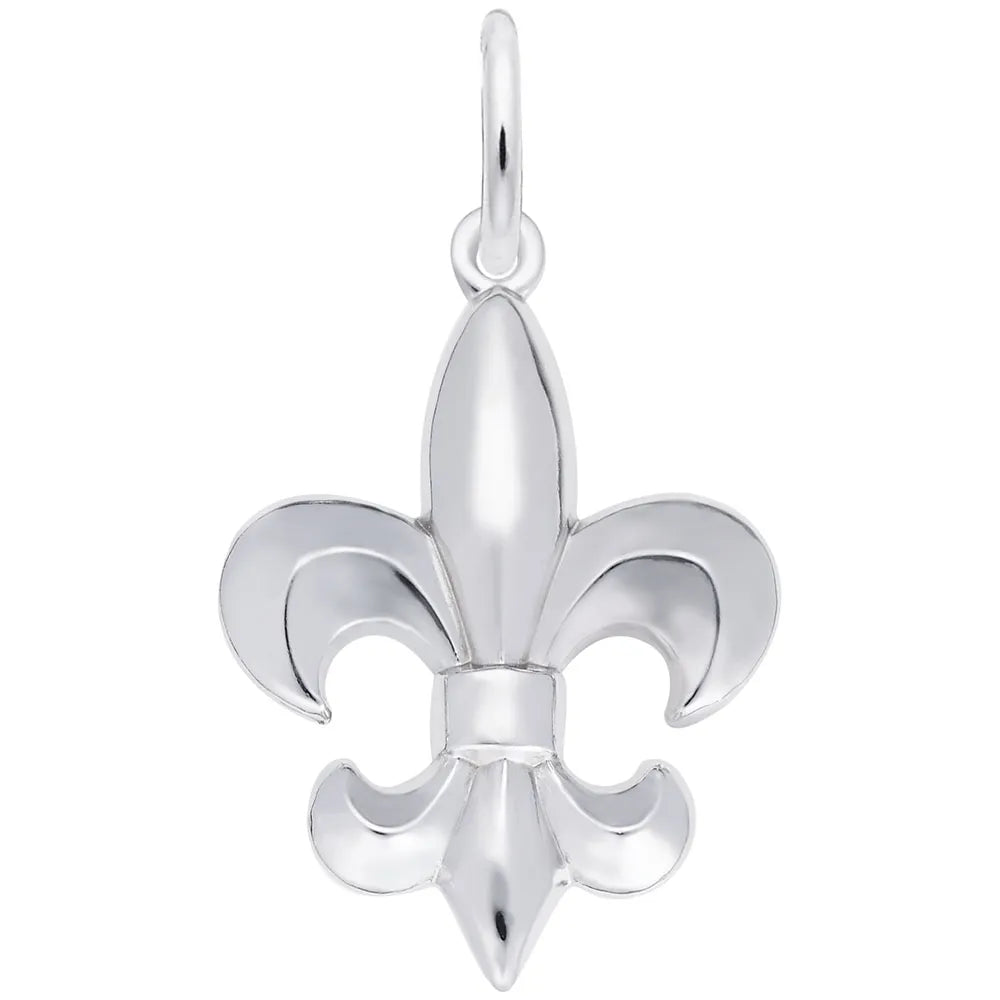Rembrandt Charms - Fleur de Lis Charm - 1014 Rembrandt Charms Charm Birmingham Jewelry 