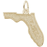 Rembrandt Charms - Florida Map Charm - 3475 Rembrandt Charms Charm Birmingham Jewelry 