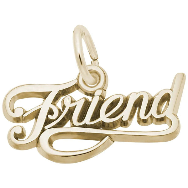 Rembrandt Charms - Friend Script Charm - 2434 Rembrandt Charms Charm Birmingham Jewelry 