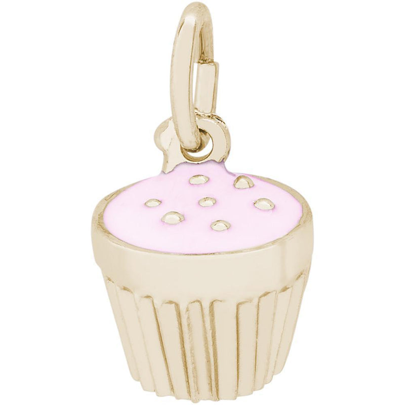 Rembrandt Charms - Frosted Cupcake Charm - 8342 Rembrandt Charms Charm Birmingham Jewelry 