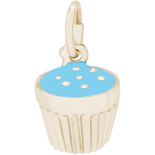 Rembrandt Charms - Frosted Cupcake Charm - 8342 Rembrandt Charms Charm Birmingham Jewelry 