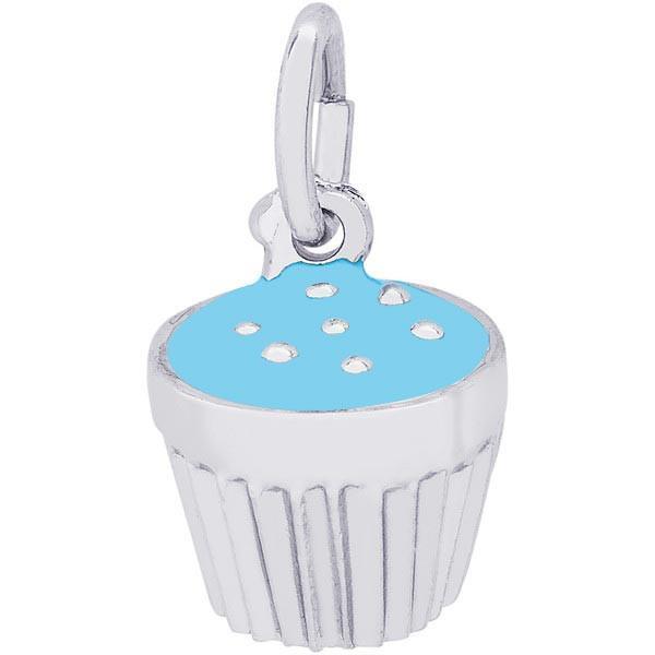 Rembrandt Charms - Frosted Cupcake Charm - 8342 Rembrandt Charms Charm Birmingham Jewelry 