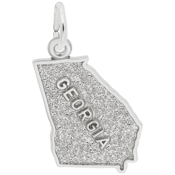 Rembrandt Charms - Georgia Map Charm - 3578 Rembrandt Charms Charm Birmingham Jewelry 