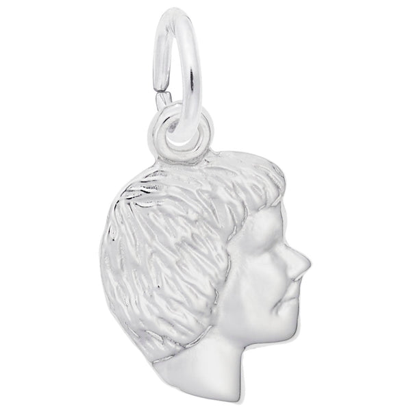 Rembrandt Charms - Girl’s Head Accent Charm - 6047 Rembrandt Charms Charm Birmingham Jewelry 