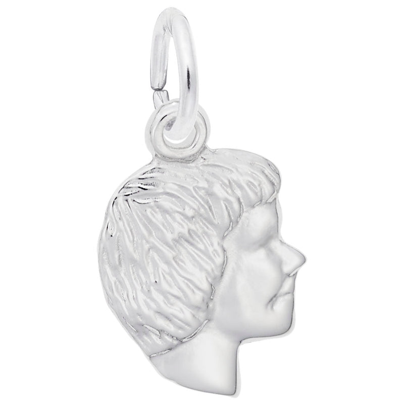 Rembrandt Charms - Girl’s Head Accent Charm - 6047 Rembrandt Charms Charm Birmingham Jewelry 