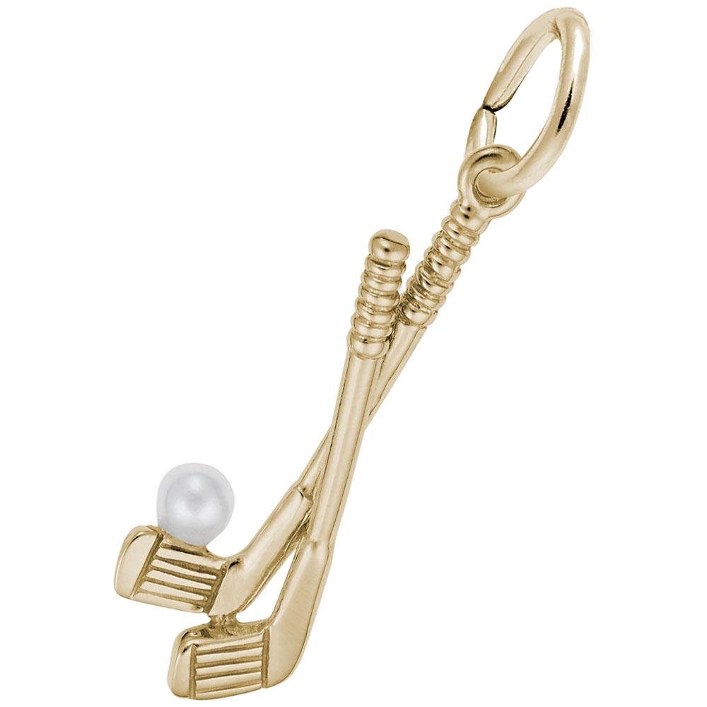 Rembrandt Charms - Golf Clubs with Ball Charm - 4650 Rembrandt Charms Charm Birmingham Jewelry 
