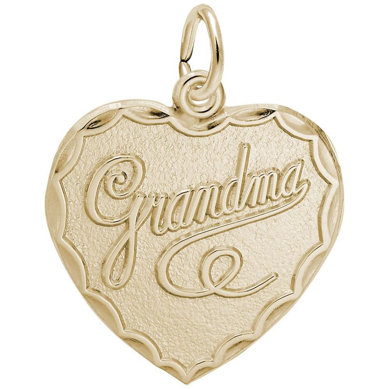Rembrandt Charms - Grandma heart Charm - 3346 Rembrandt Charms Charm Birmingham Jewelry 