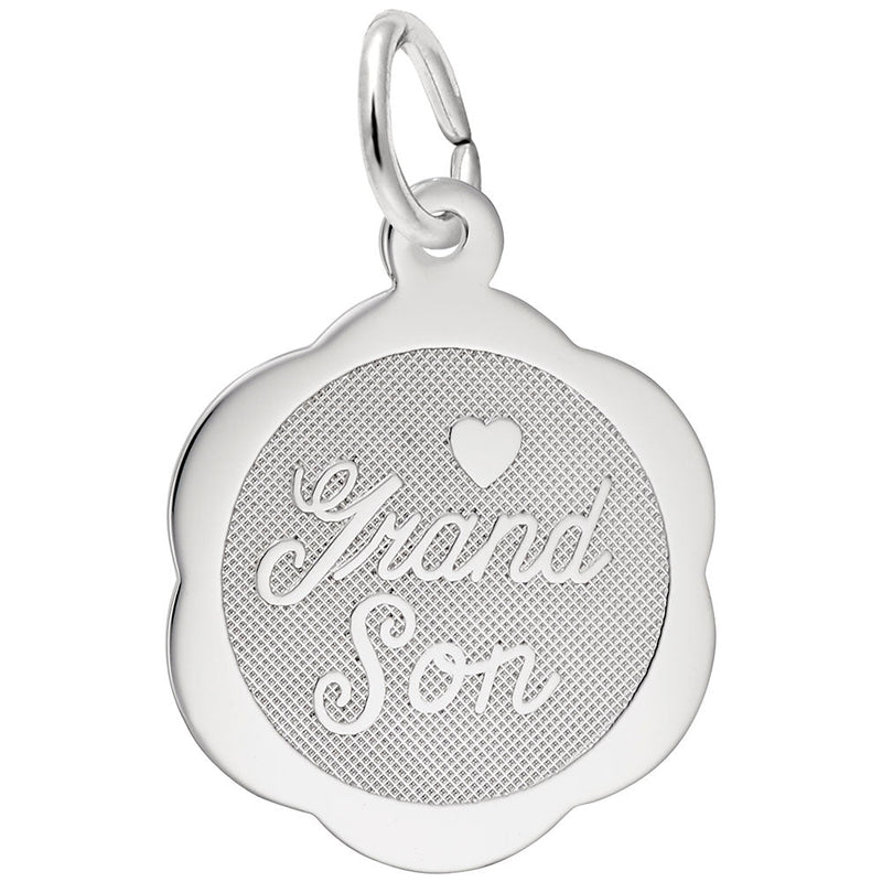 Rembrandt Charms - Grandson Disc Charm - 3797 Rembrandt Charms Charm Birmingham Jewelry 