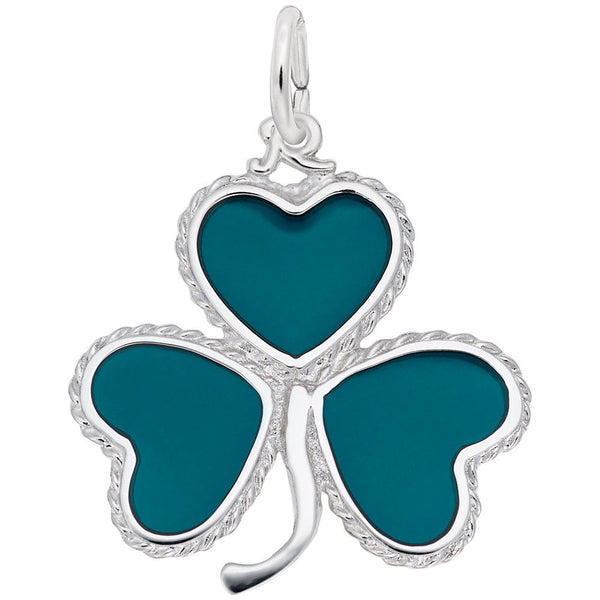 Rembrandt Charms - Green Shamrock Charm - 8188 Rembrandt Charms Charm Birmingham Jewelry 