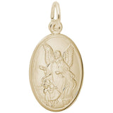 Rembrandt Charms - Guardian Angel Oval Disc Charm - 3387 Rembrandt Charms Charm Birmingham Jewelry 