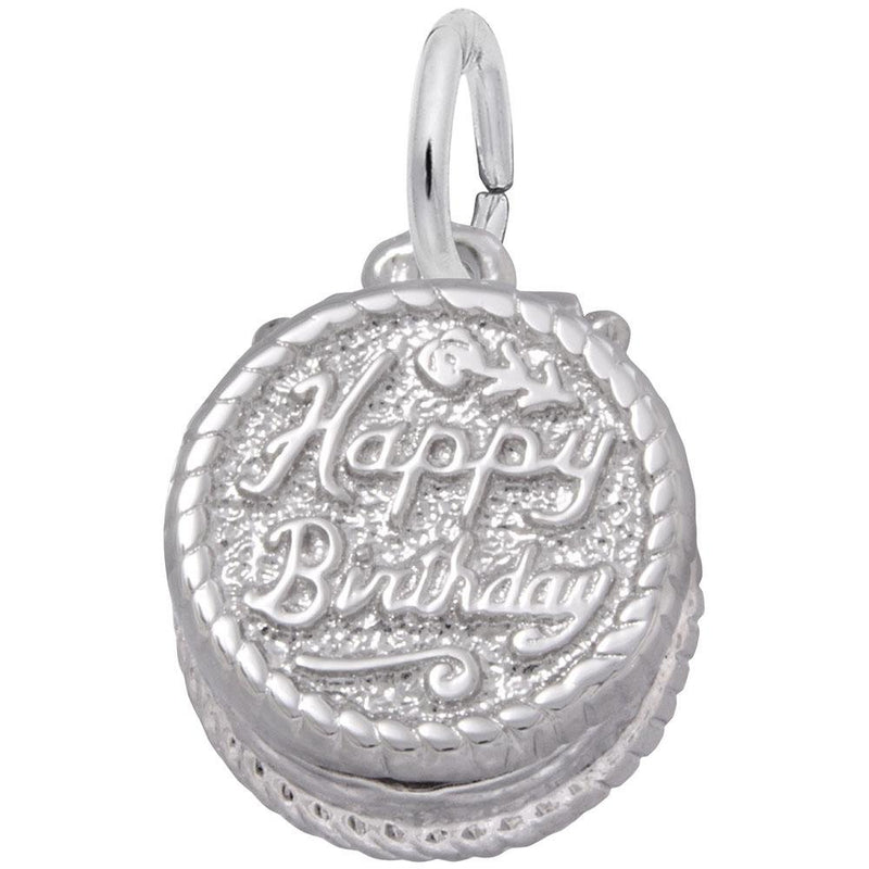 Rembrandt Charms - Happy Birthday Cake Charm - 8164 Rembrandt Charms Charm Birmingham Jewelry 