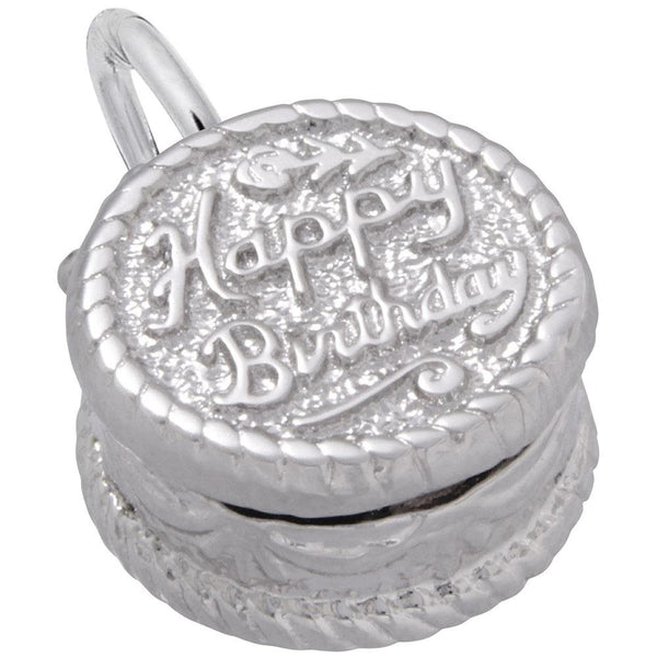 Rembrandt Charms - Happy Birthday Cake Charm - 8164 Rembrandt Charms Charm Birmingham Jewelry 