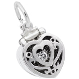 Rembrandt Charms - Heart Engagement Ring Box Charm - 3887 Rembrandt Charms Charm Birmingham Jewelry 