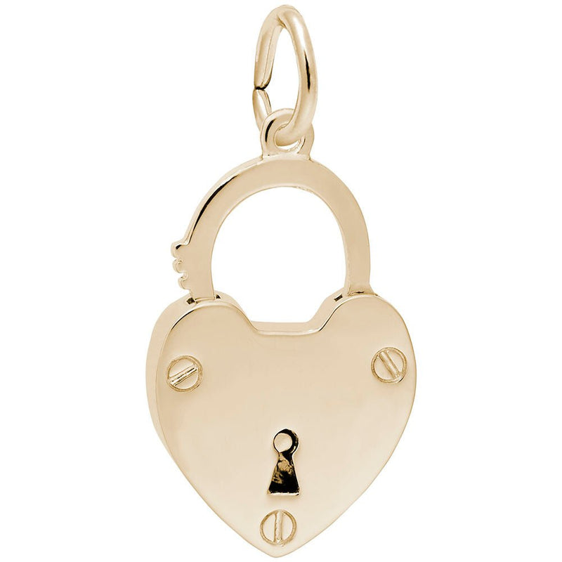 Rembrandt Charms - Heart Lock Charm - 0719 Rembrandt Charms Charm Birmingham Jewelry 