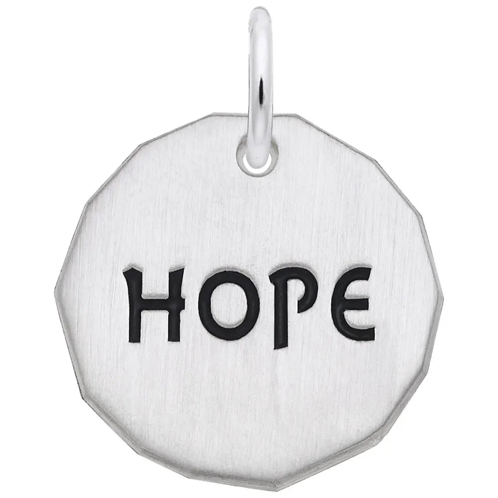 Rembrandt Charms - Hope Tag Charm - 8434 Rembrandt Charms Charm Birmingham Jewelry 
