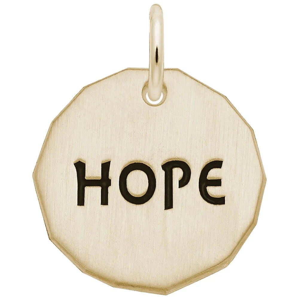 Rembrandt Charms - Hope Tag Charm - 8434 Rembrandt Charms Charm Birmingham Jewelry 