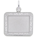 Rembrandt Charms - Horizontal Rectangle Scroll Photoart Charm - 8618 Rembrandt Charms Charm Birmingham Jewelry 