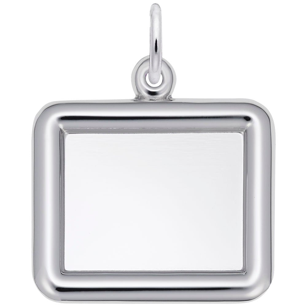 Rembrandt Charms - Horizontal Round Corner Rectangle Photoart Charm - 8617 Rembrandt Charms Charm Birmingham Jewelry 