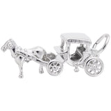 Rembrandt Charms - Horse & Carriage Charm - 3406 Rembrandt Charms Charm Birmingham Jewelry 