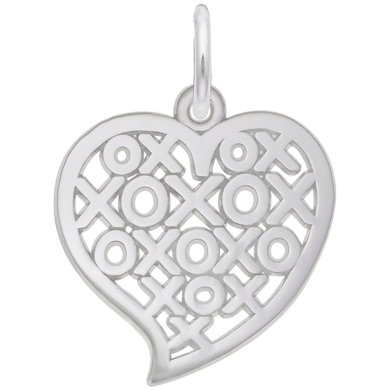 Rembrandt Charms - Hugs & Kisses Heart Charm - 6401 Rembrandt Charms Charm Birmingham Jewelry 