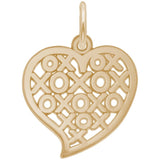 Rembrandt Charms - Hugs & Kisses Heart Charm - 6401 Rembrandt Charms Charm Birmingham Jewelry 