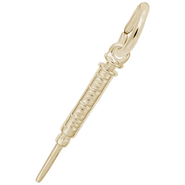 Rembrandt Charms - Hypodermic Needle Accent Charm - 2275 Rembrandt Charms Charm Birmingham Jewelry 