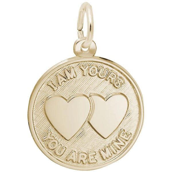 Rembrandt Charms - I Am Yours Disc Charm - 4072 Rembrandt Charms Charm Birmingham Jewelry 