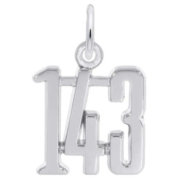 Rembrandt Charms - I Love You 1-4-3 Charm - 1796 Rembrandt Charms Charm Birmingham Jewelry 