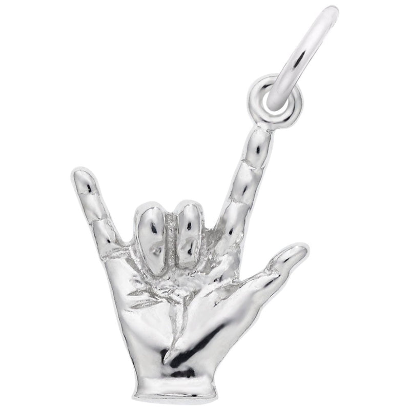 Rembrandt Charms - I Love You Hand Sign Charm - 7794 Rembrandt Charms Charm Birmingham Jewelry 