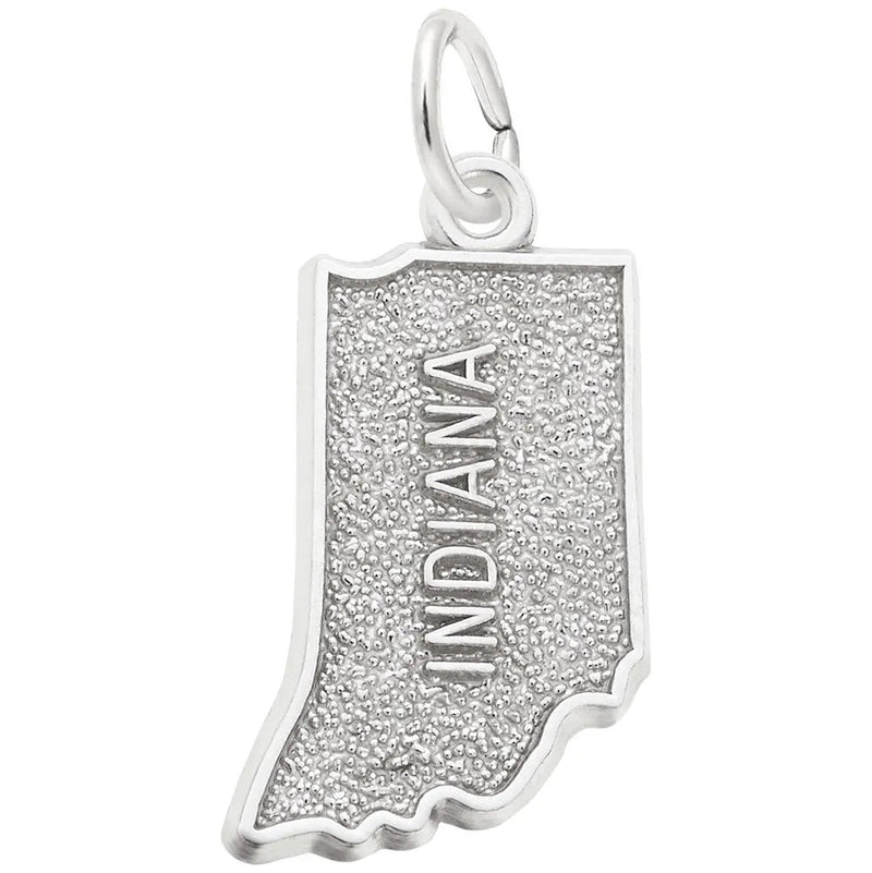 Rembrandt Charms - Indiana Map Charm - 3130 Rembrandt Charms Charm Birmingham Jewelry 