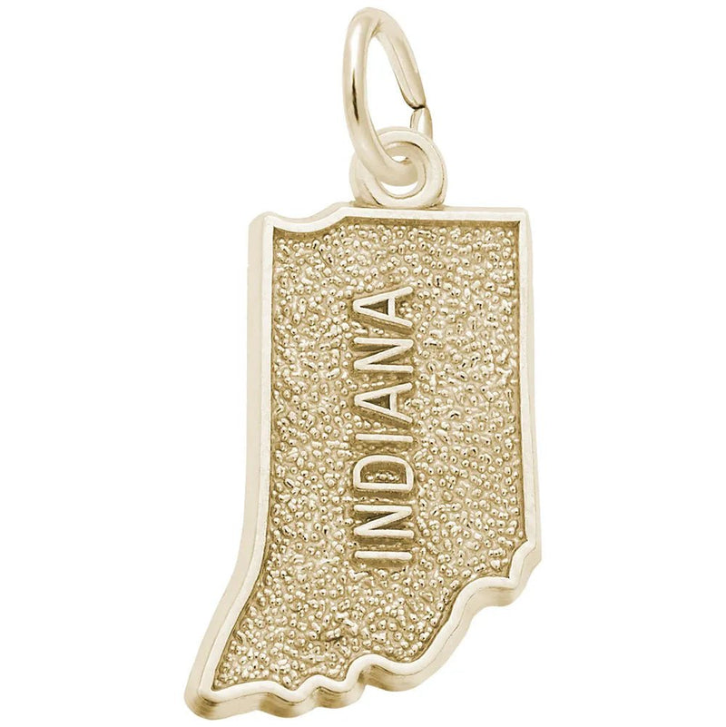 Rembrandt Charms - Indiana Map Charm - 3130 Rembrandt Charms Charm Birmingham Jewelry 