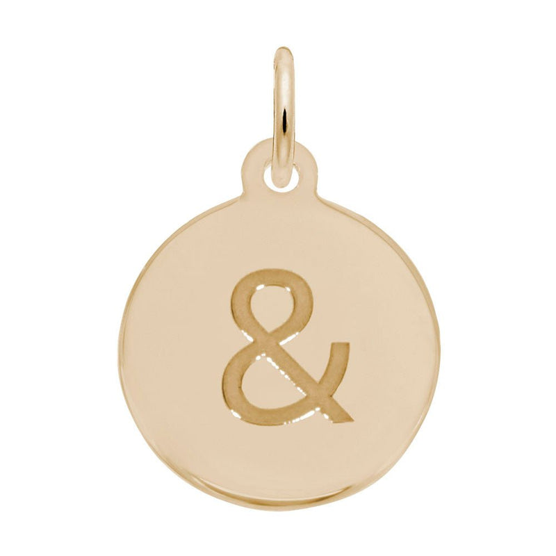 Rembrandt Charms - Initial Disc Charm-Ampersand - 1898 Rembrandt Charms Charm Birmingham Jewelry 