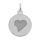 Rembrandt Charms - Initial Disc Charm-Heart - 1897 Rembrandt Charms Charm Birmingham Jewelry 