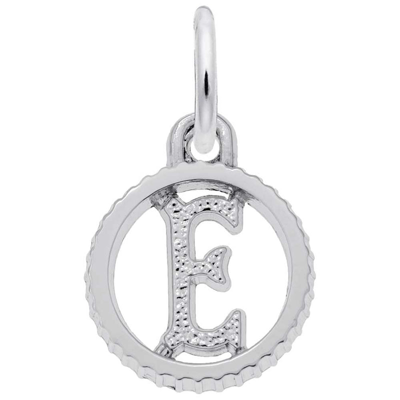 Rembrandt Charms - INITIAL E - 4190-005 Rembrandt Charms Charm Birmingham Jewelry 