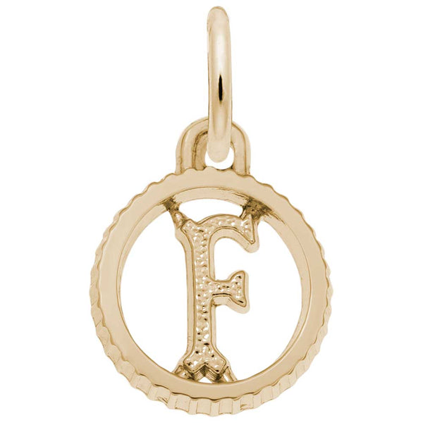 Rembrandt Charms - INITIAL F - 4190-006 Rembrandt Charms Charm Birmingham Jewelry 