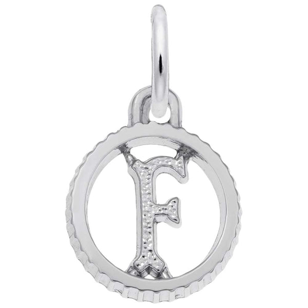 Rembrandt Charms - INITIAL F - 4190-006 Rembrandt Charms Charm Birmingham Jewelry 