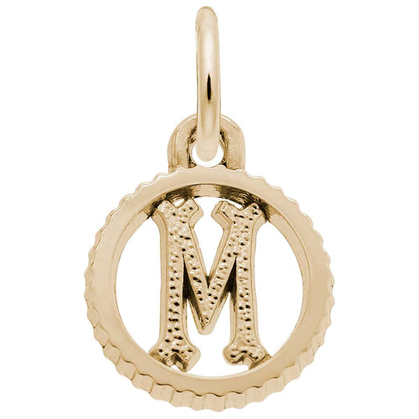 Rembrandt Charms - INITIAL M - 4190-013 Rembrandt Charms Charm Birmingham Jewelry 