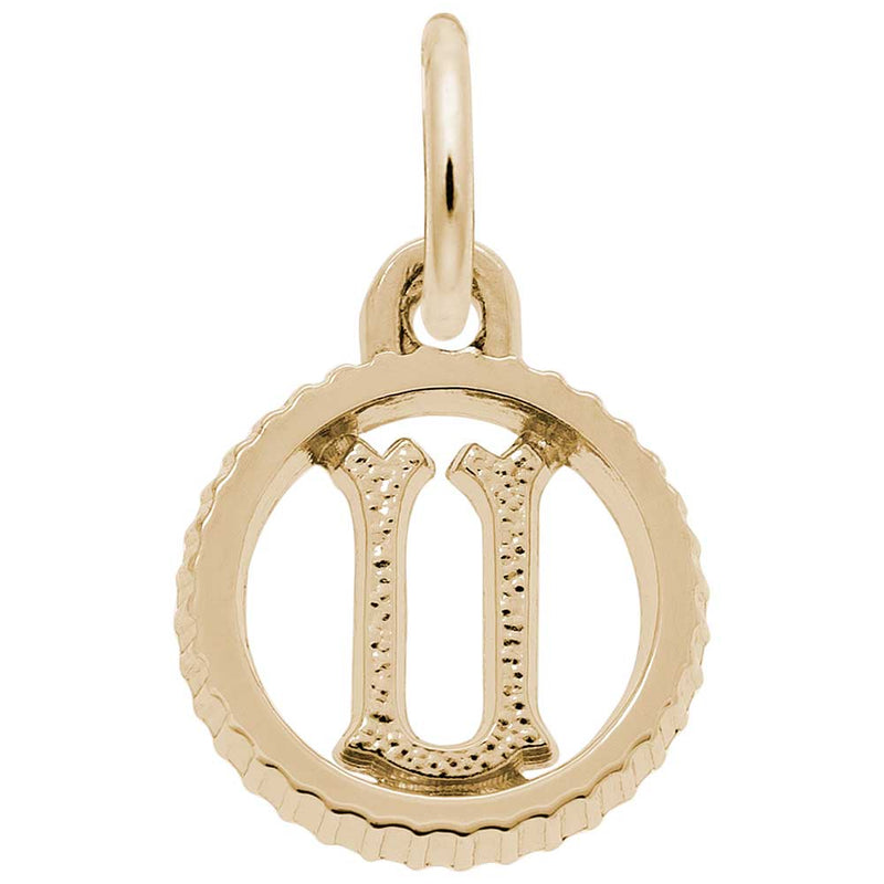 Rembrandt Charms - INITIAL U - 4190-021 Rembrandt Charms Charm Birmingham Jewelry 